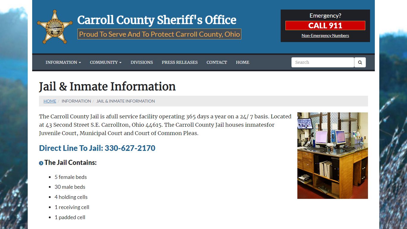 Jail & Inmate Information - Carroll County Sheriff's Office